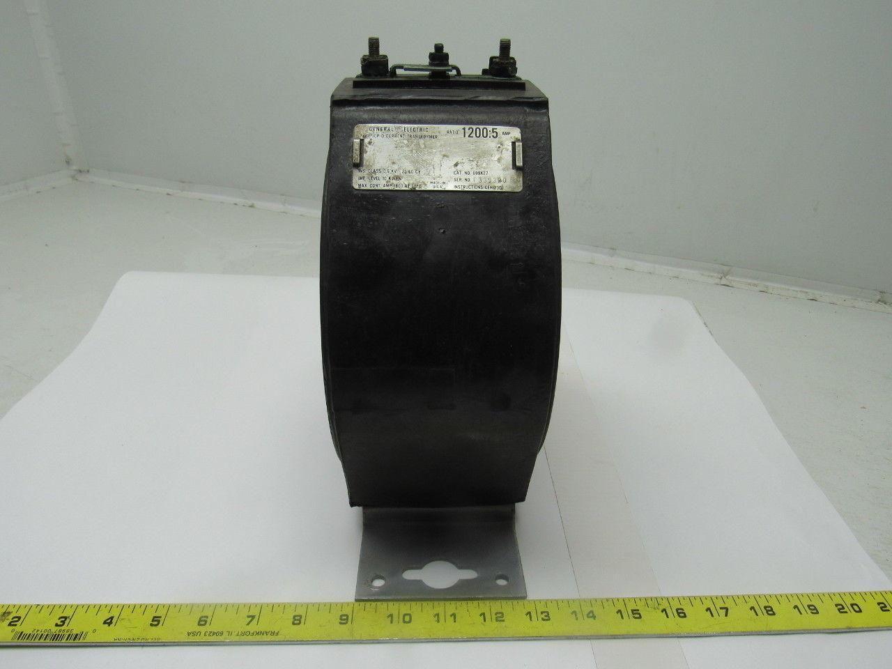 GE General Electric 699X27 Type JPC-O Current Transformer 1200:5 Ratio 60Hz