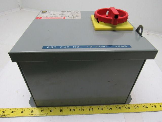 Square D SK250G1 Ser A Class 9070 Transformer Disconnect 230/460V Pri 115V Sec.