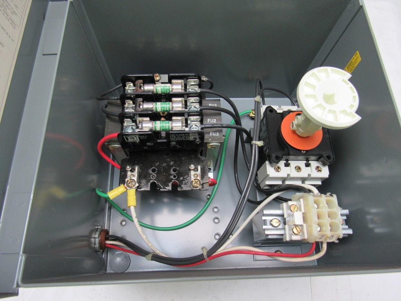 Square D SK250G1 Ser A Class 9070 Transformer Disconnect 230/460V Pri 115V Sec.