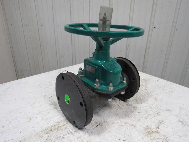 TruTech 4CAHJ-CA-M-2 Hand Operated Rubber Diaphragm Valve 4" Flanged 150PSI