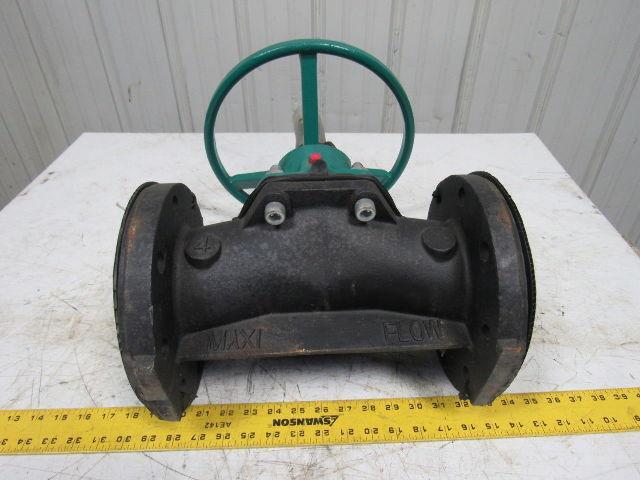 TruTech 4CAHJ-CA-M-2 Hand Operated Rubber Diaphragm Valve 4" Flanged 150PSI