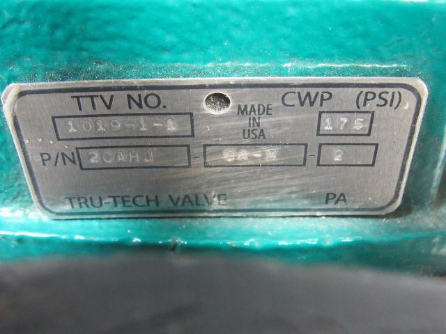 TruTech 2CAHJ-CA-M-2 Hand Operated Rubber Diaphragm Valve 2" Flanged 175PSI