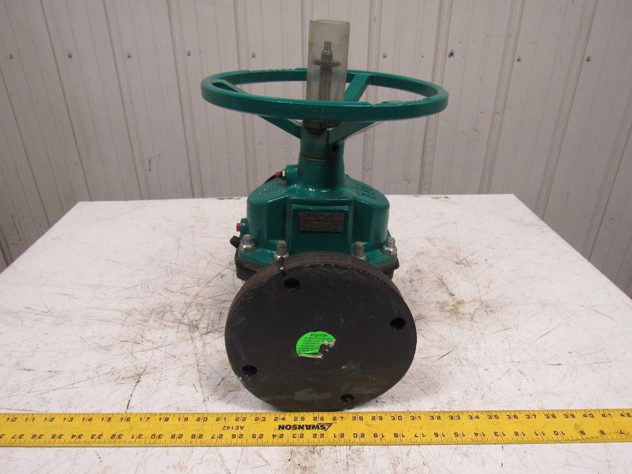 TruTech 4CAHC-CA-A-2 Hand Operated Rubber Diaphragm Valve 4" Flanged 150PSI