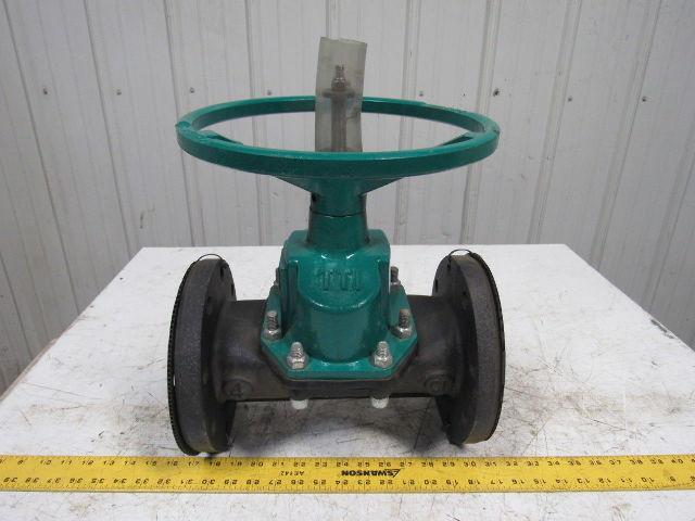 TruTech 4CAHC-CA-A-2 Hand Operated Rubber Diaphragm Valve 4" Flanged 150PSI