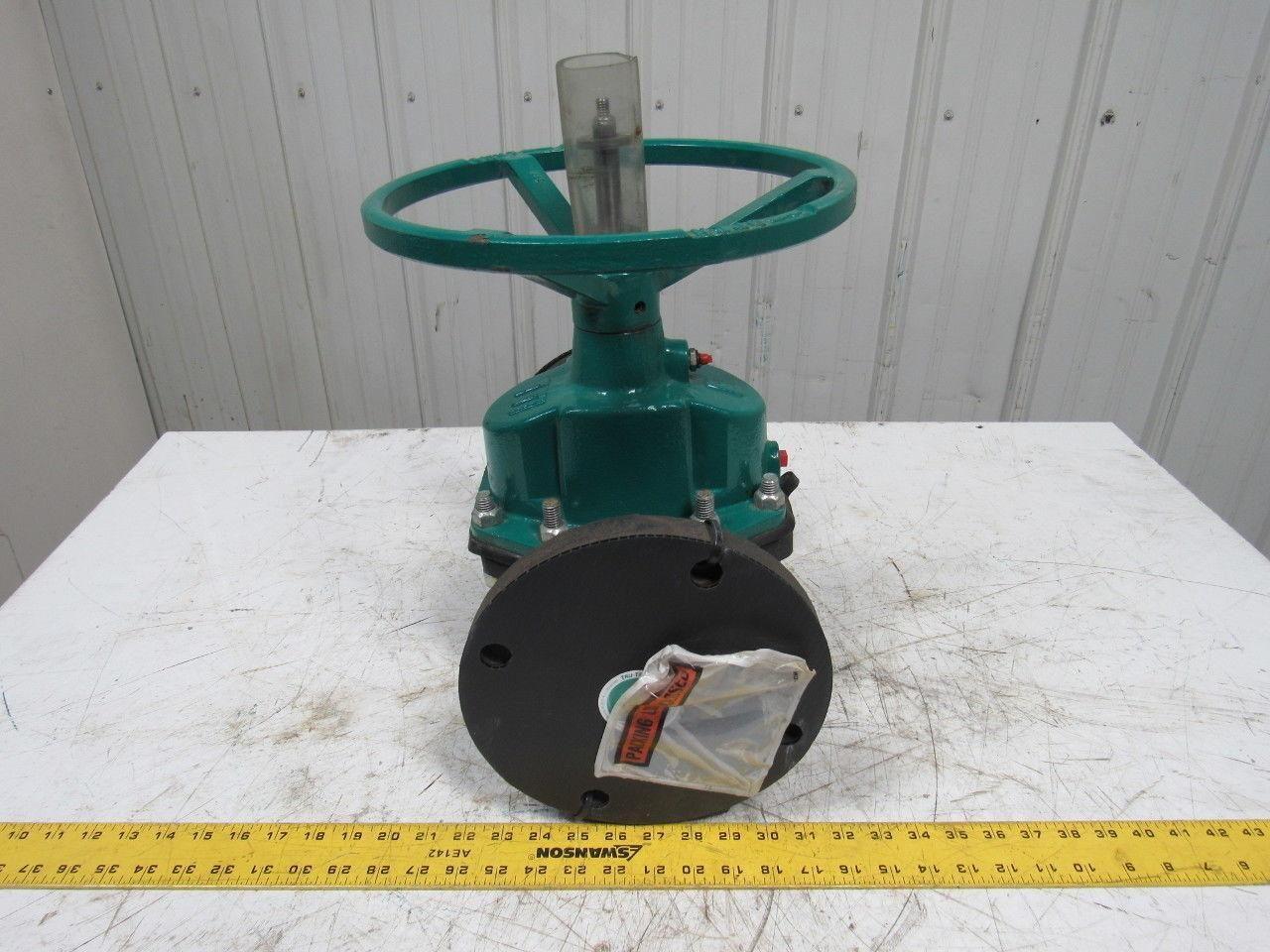 TruTech 4CAHC-CA-A-2 Hand Operated Rubber Diaphragm Valve 4" Flanged 150PSI