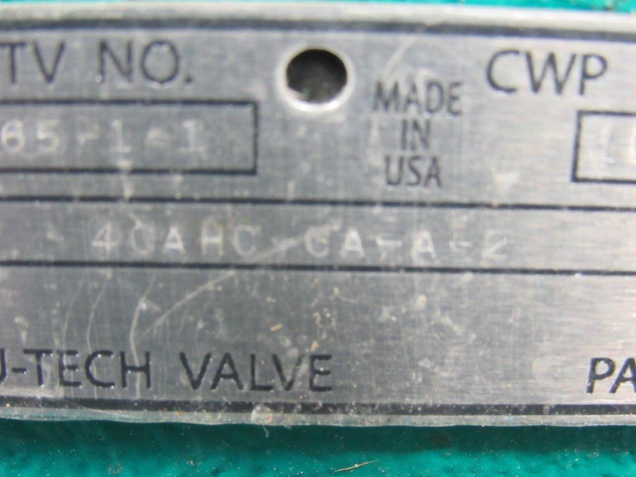 TruTech 4CAHC-CA-A-2 Hand Operated Rubber Diaphragm Valve 4" Flanged 150PSI