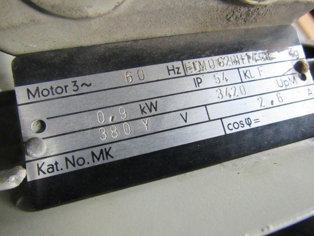 SIEMENS ELMO-G G2BH1403 Vacuum Blower 60Hz 380Y 3420 UpM .9kW