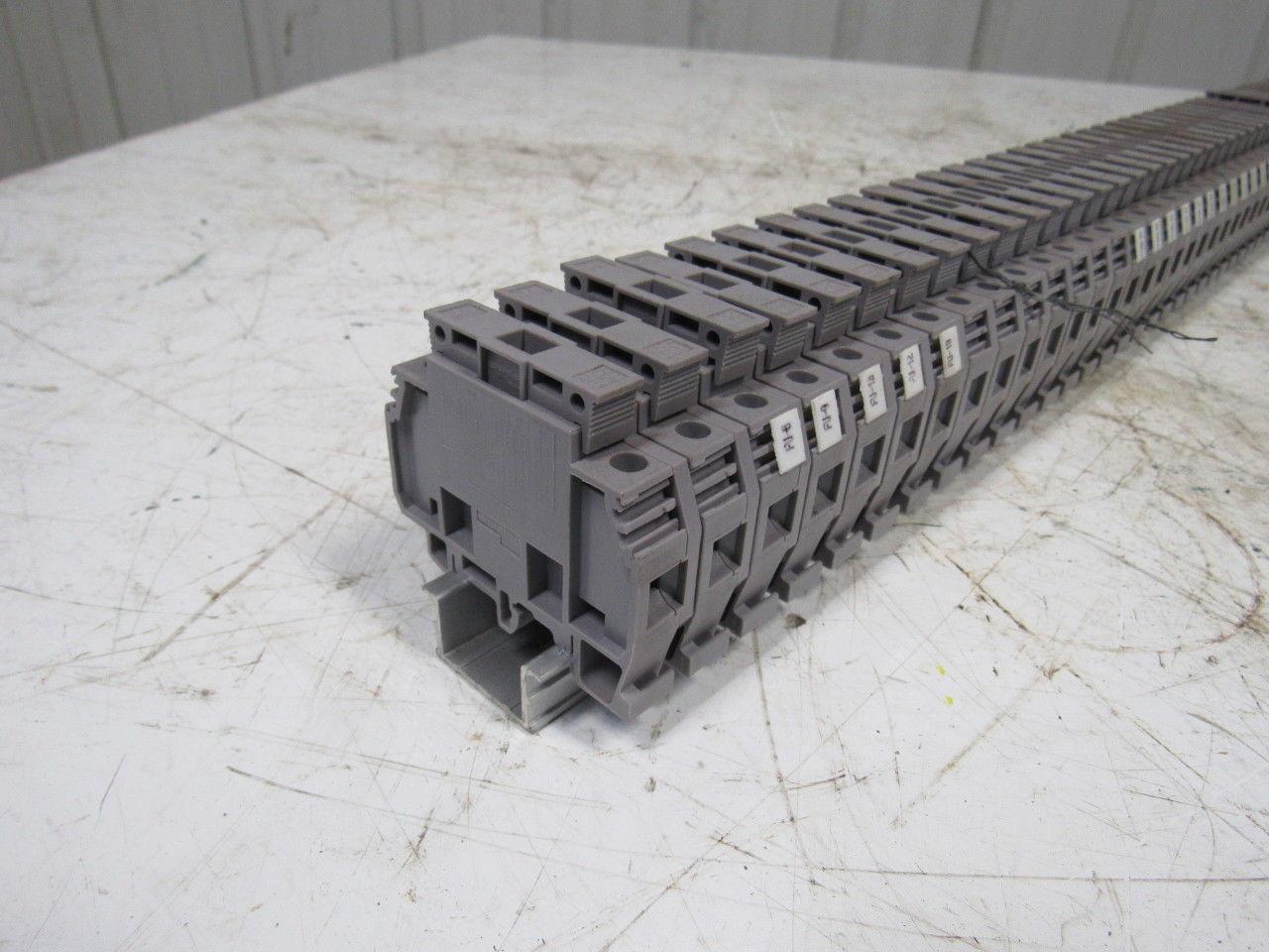 Entrelec 011537805 M10/16 Fuse Holder Terminal Block Din Rail Mount Lot of 60