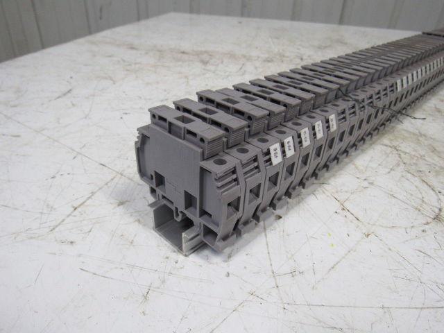 Entrelec 011537805 M10/16 Fuse Holder Terminal Block Din Rail Mount Lot of 60