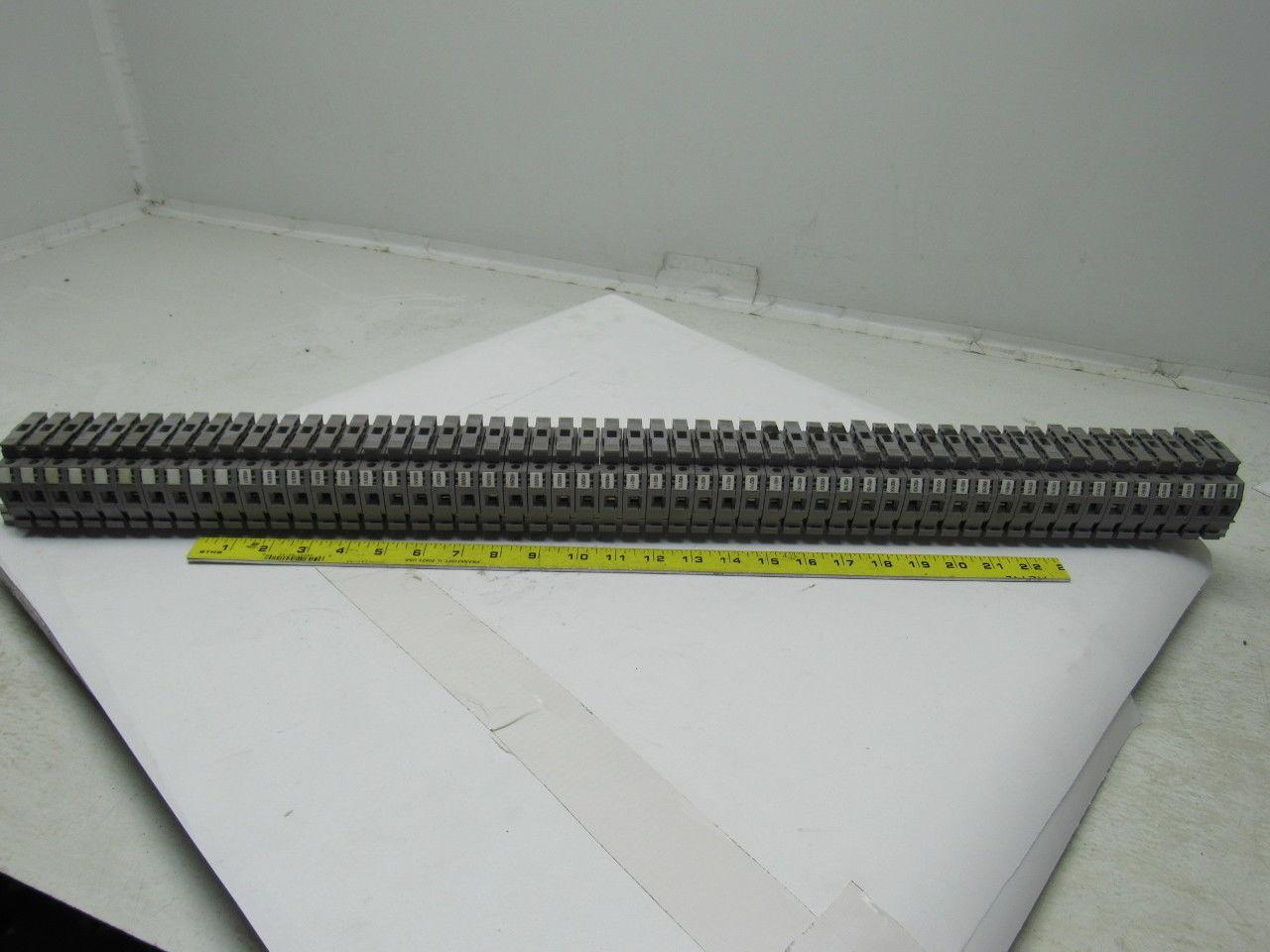 Entrelec 011537805 M10/16 Fuse Holder Terminal Block Din Rail Mount Lot of 50