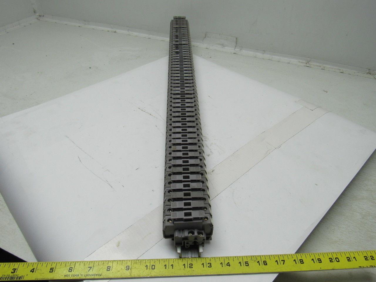 Entrelec 011537805 M10/16 Fuse Holder Terminal Block Din Rail Mount Lot of 50