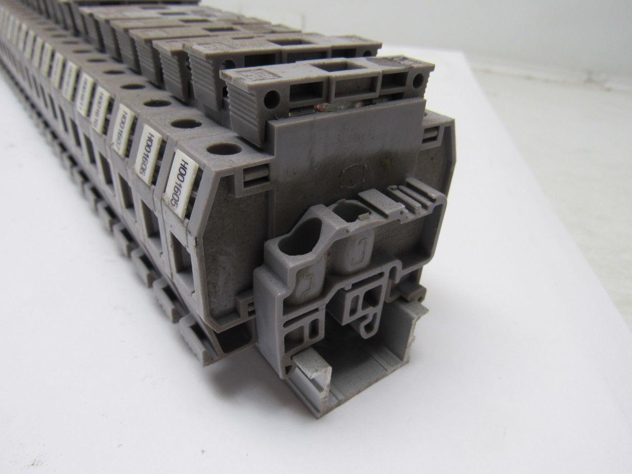 Entrelec 011537805 M10/16 Fuse Holder Terminal Block Din Rail Mount Lot of 50