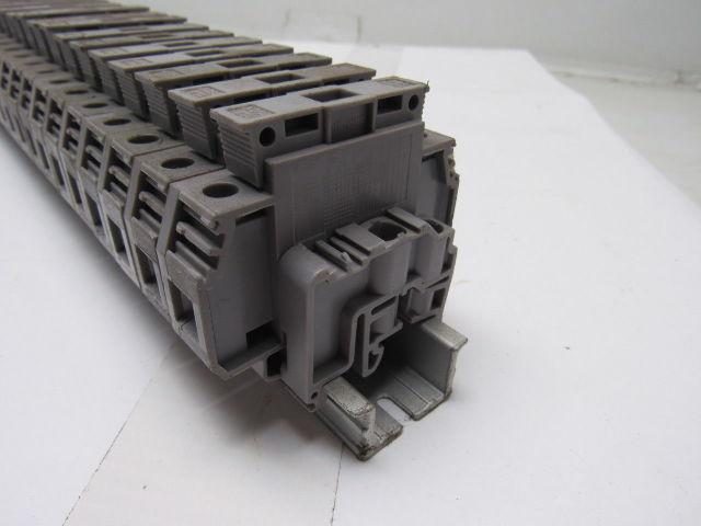 Entrelec 011537805 M10/16 Fuse Holder Terminal Block Din Rail Mount Lot of 50