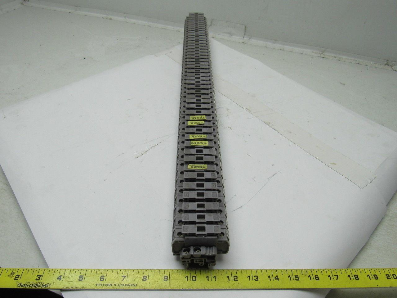 Entrelec 011537805 M10/16 Fuse Holder Terminal Block Din Rail Mount Lot of 45