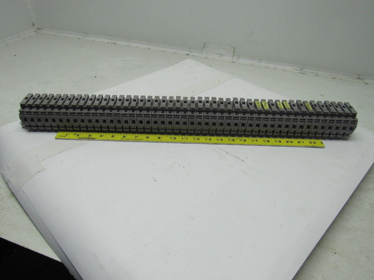Entrelec 011537805 M10/16 Fuse Holder Terminal Block Din Rail Mount Lot of 45