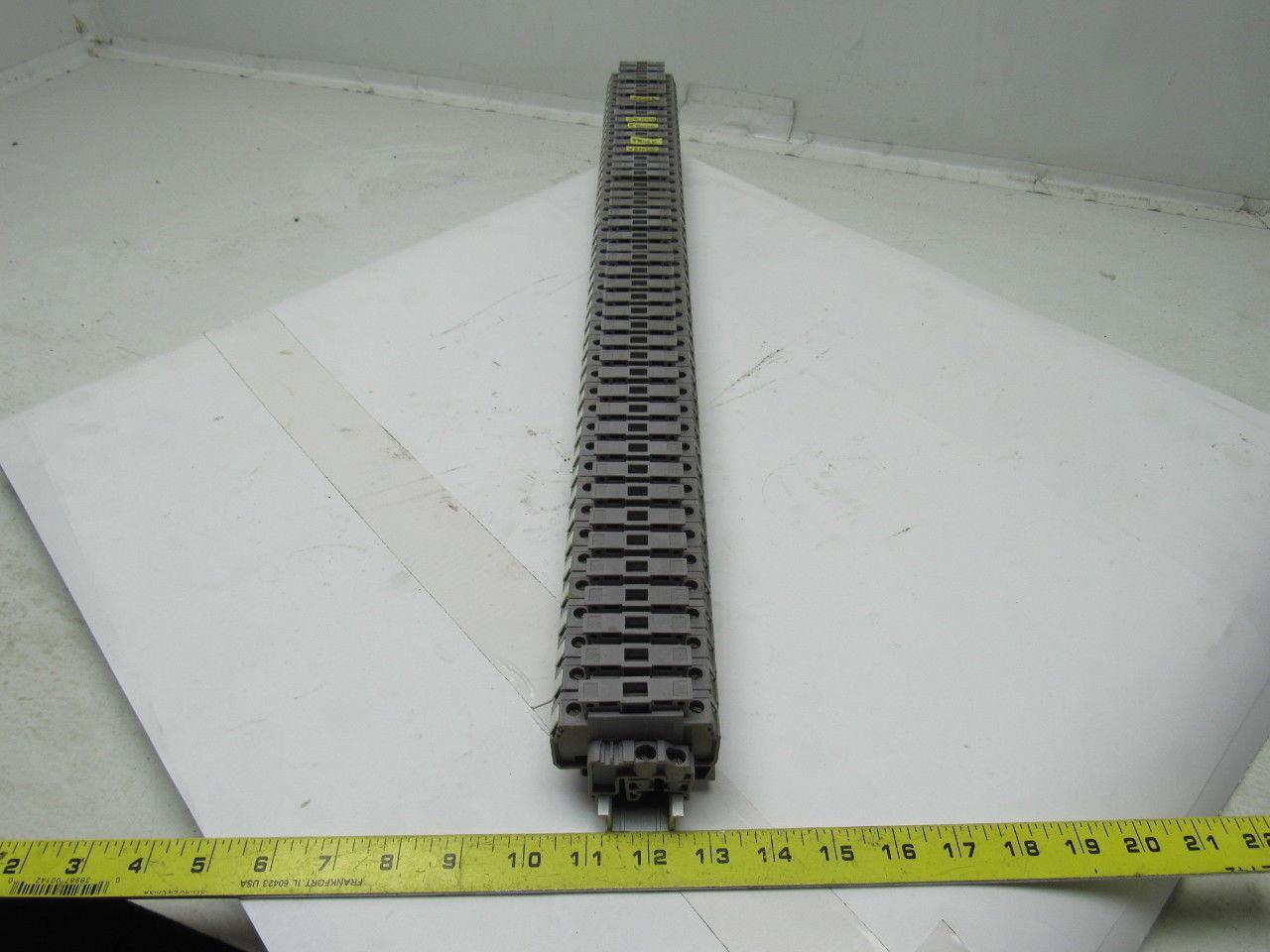 Entrelec 011537805 M10/16 Fuse Holder Terminal Block Din Rail Mount Lot of 45