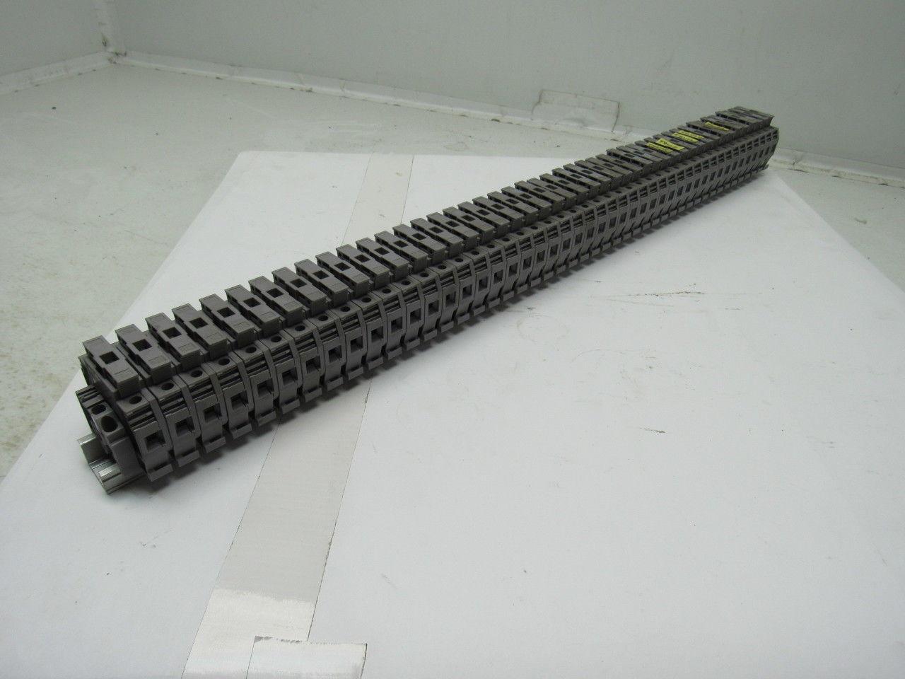 Entrelec 011537805 M10/16 Fuse Holder Terminal Block Din Rail Mount Lot of 45