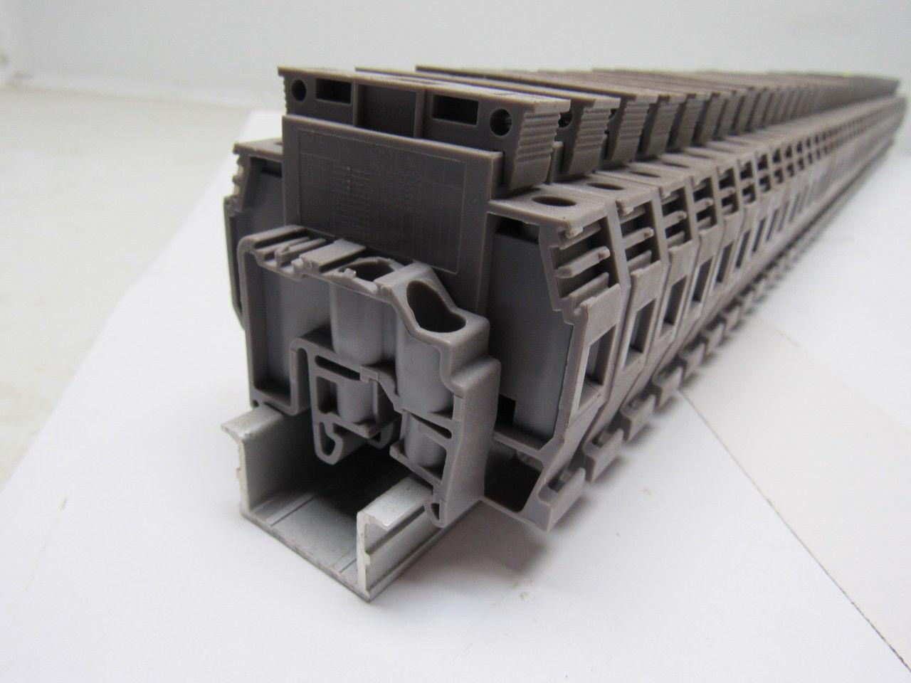 Entrelec 011537805 M10/16 Fuse Holder Terminal Block Din Rail Mount Lot of 45