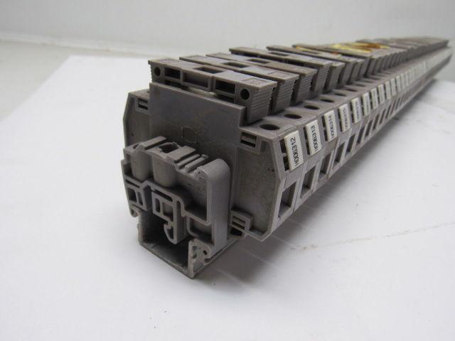 Entrelec 011537805 M10/16 Fuse Holder Terminal Block Din Rail Mount Lot of 45