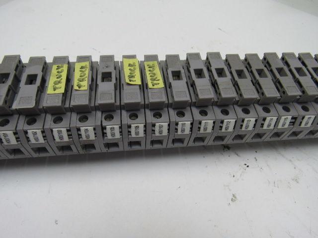 Entrelec 011537805 M10/16 Fuse Holder Terminal Block Din Rail Mount Lot of 45