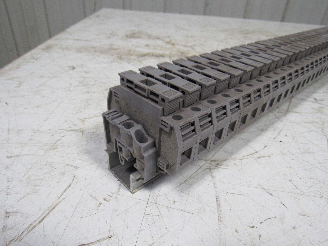 Entrelec 011537805 M10/16 Fuse Holder Terminal Block Din Rail Mount Lot of 42