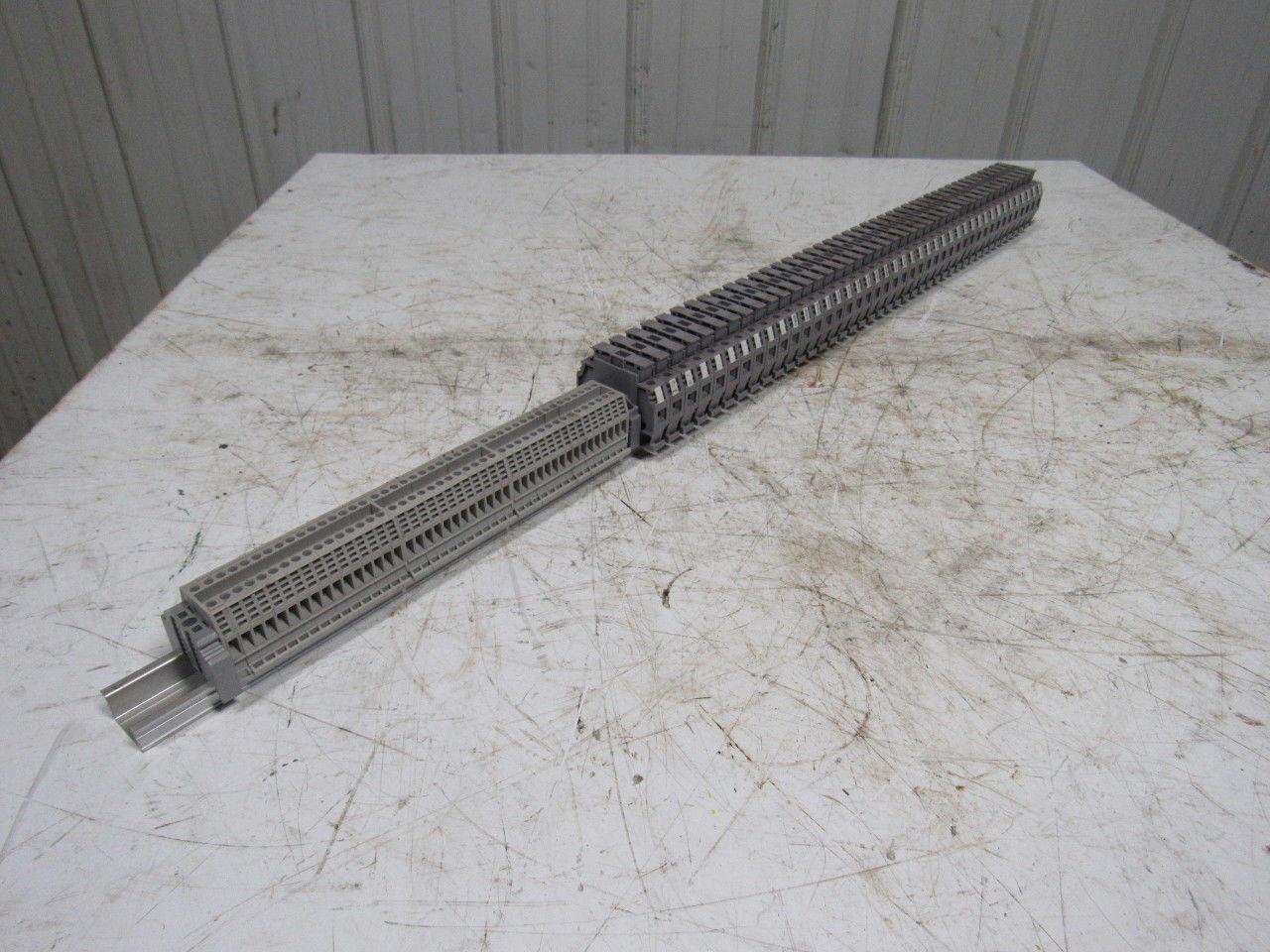 Entrelec 011537805 M10/16 Fuse Holder Terminal Block Din Rail Mount Lot of 42