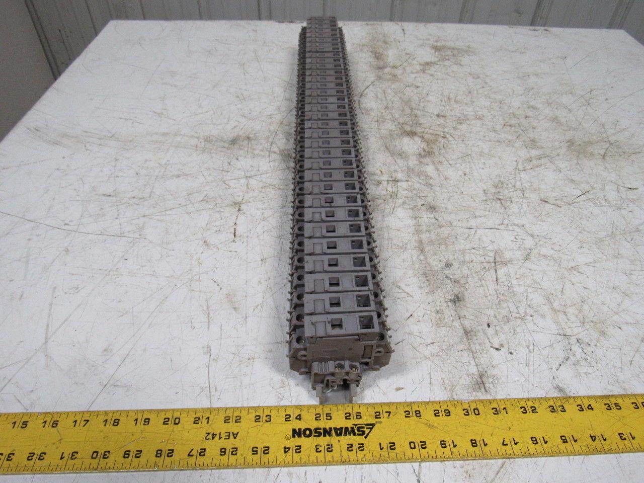 Entrelec 011630324 MB10/22S Fuse Holder Terminal Block Din Rail Mount Lot of 32