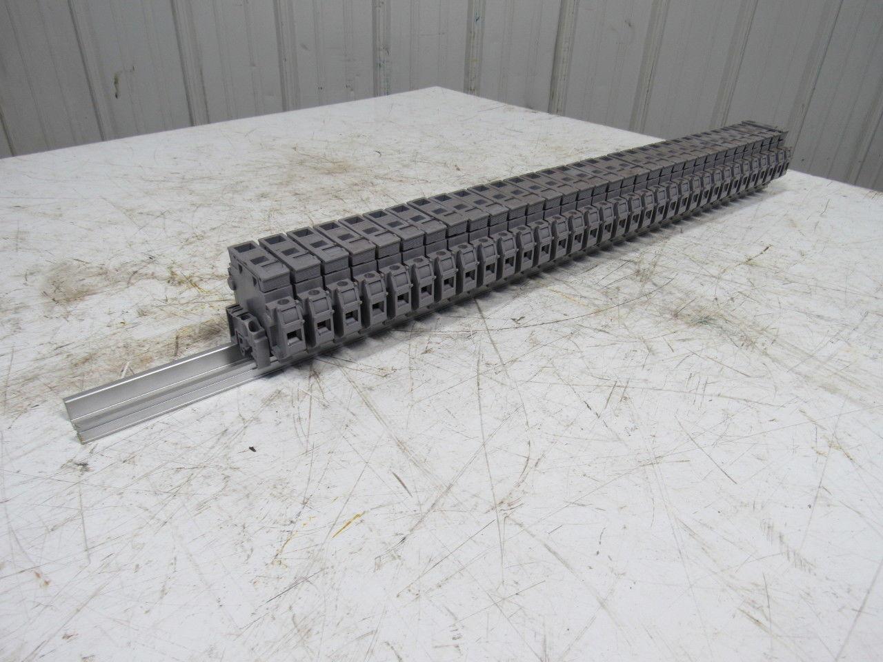 Entrelec 011630324 MB10/22S Fuse Holder Terminal Block Din Rail Mount Lot of 32