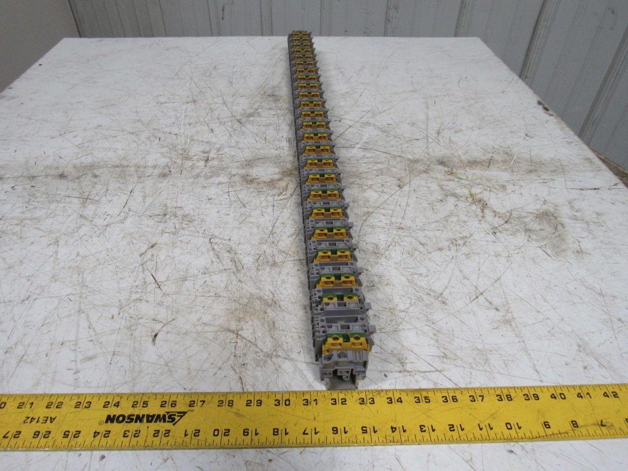 Entretec M10/10 & M4/8S Fuse Ground Terminal Block Din Rail Strip 34" Long