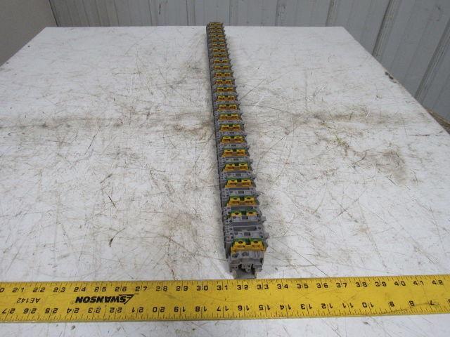 Entretec M10/10 & M4/8S Fuse Ground Terminal Block Din Rail Strip 34" Long
