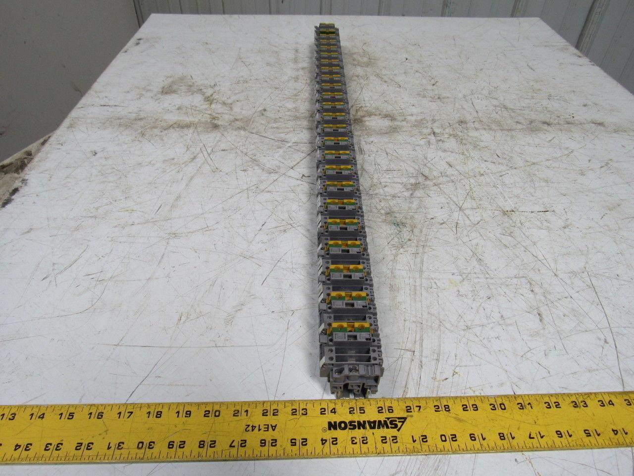 Entretec M10/10 & M4/8S Fuse Ground Terminal Block Din Rail Strip 34" Long