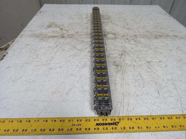 Entretec M10/10 & M4/8S Fuse Ground Terminal Block Din Rail Strip 34" Long