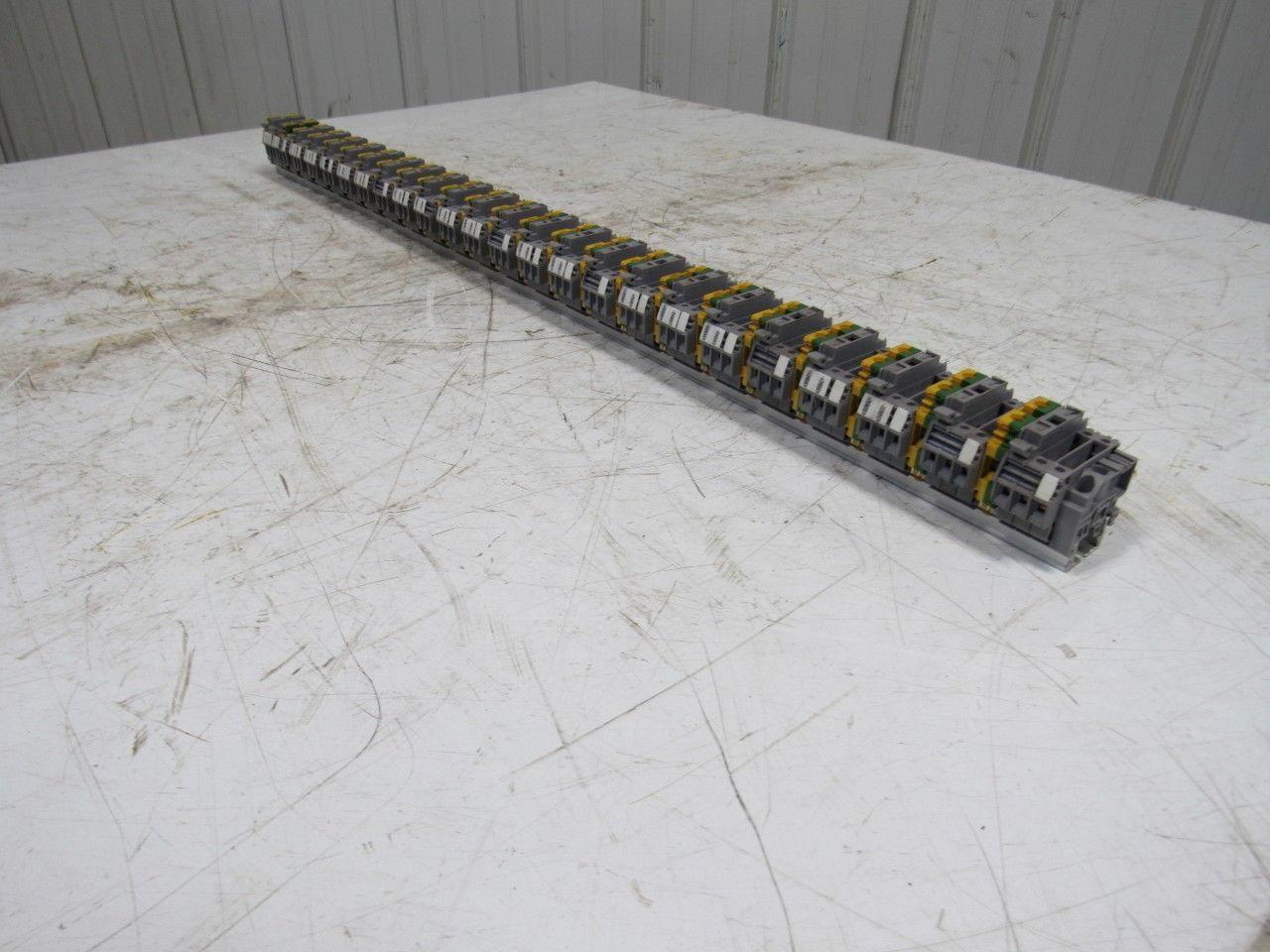 Entretec M10/10 & M4/8S Fuse Ground Terminal Block Din Rail Strip 34" Long