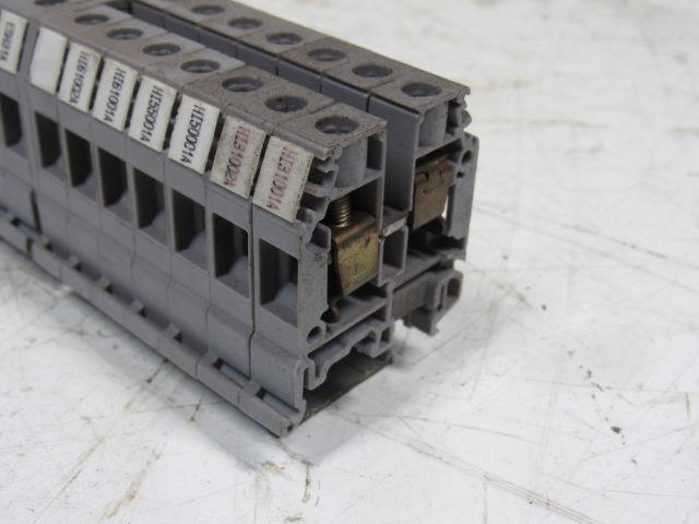 Entrelec 5120-M10/10 Terminal Block 800V 55A W/10 Ground Blocks Lot of 135