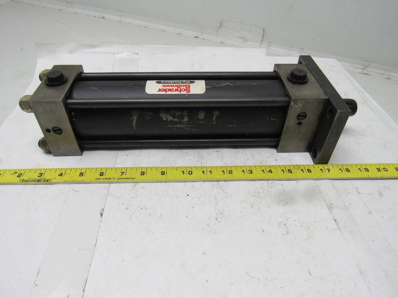 Schrader Bellows Pneumatic Air Cylinder 2-3/4" Bore 8-1/2" Stroke