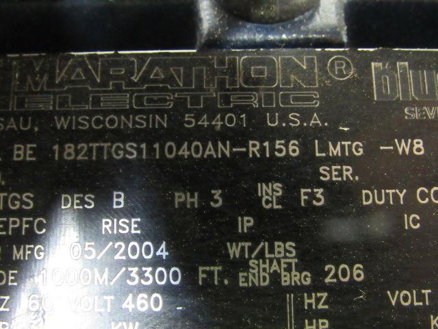 Marathon Electric 3HP Hazardous Location Electric Motor 460V 1760RPM 3PH 182TV