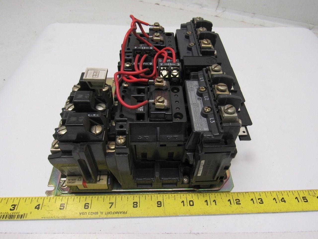 A-B Allen Bradley 505-AOD Series C Reversing Motor Starter W/Overload Size 0
