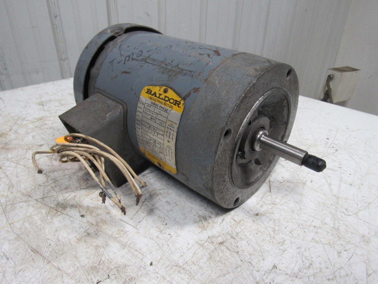 Baldor JM3550 1-1/2HP Electric Motor 208-230/460V 3450 RPM 3PH 56J Frame