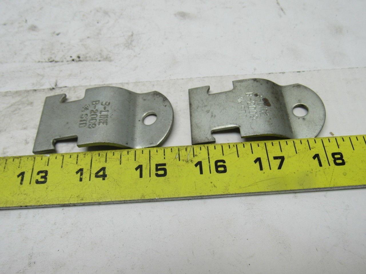 Cooper B-2009 B-Line 3/4" Conduit to Strut Clamp 134 Set of 2 NO BOLT or NUT