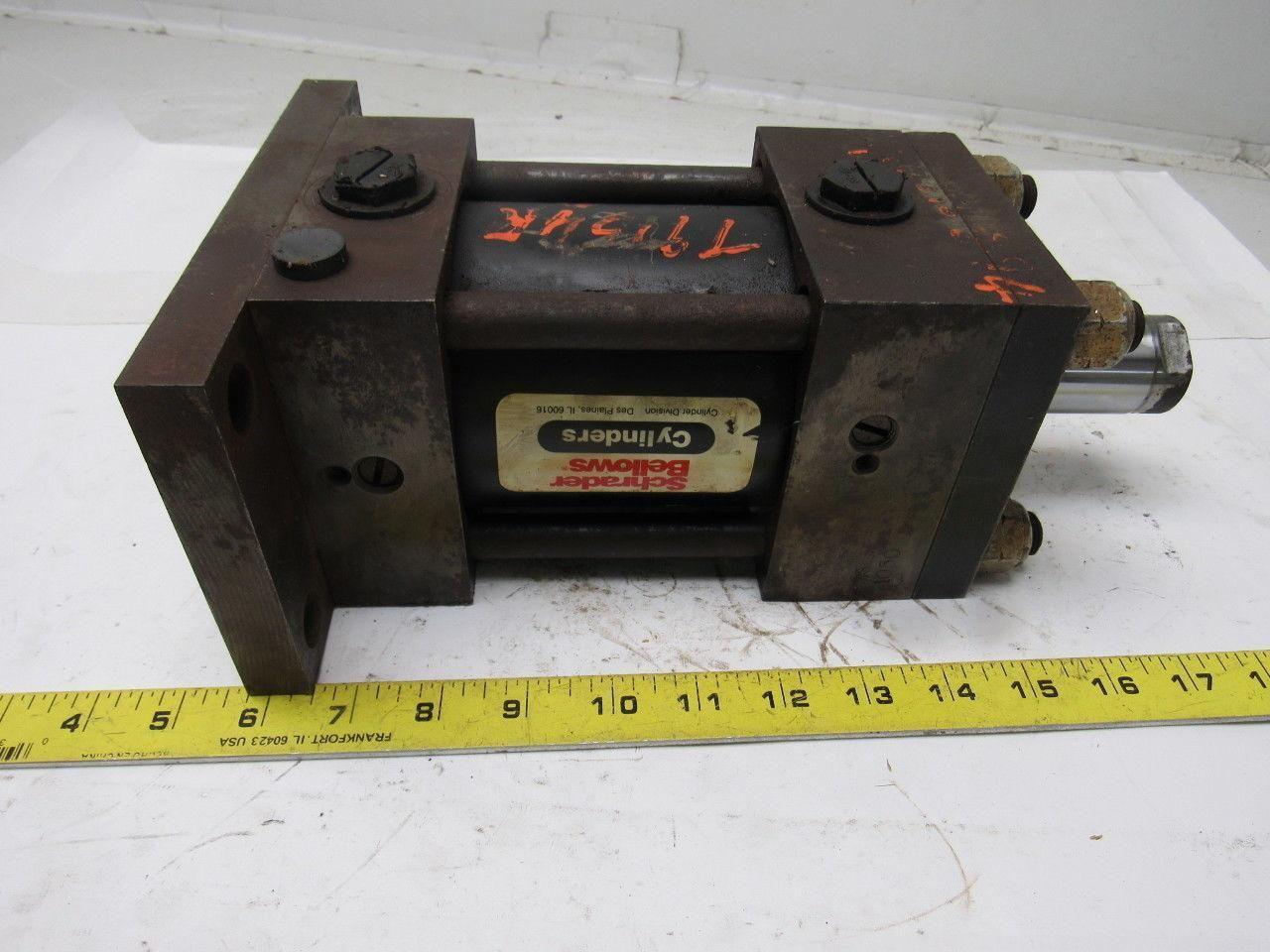 Schrader Bellows Hydraulic Cylinder 3-1/4" Bore 2" Stroke