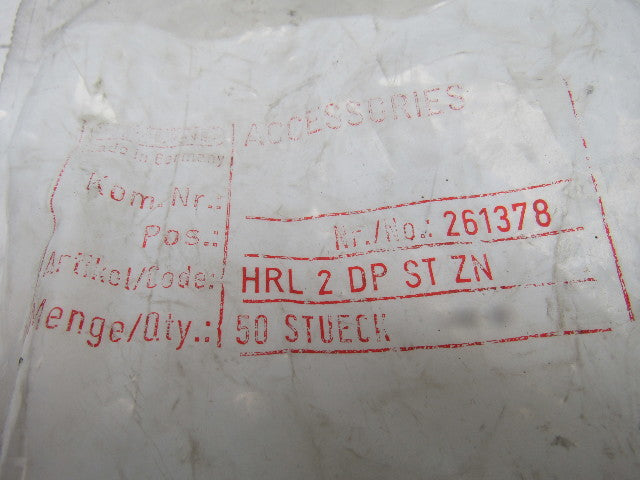 HYDAC HRL 2 DP ST ZN DIN 3015 Clamp Top Plate 177 Pc. Lot New