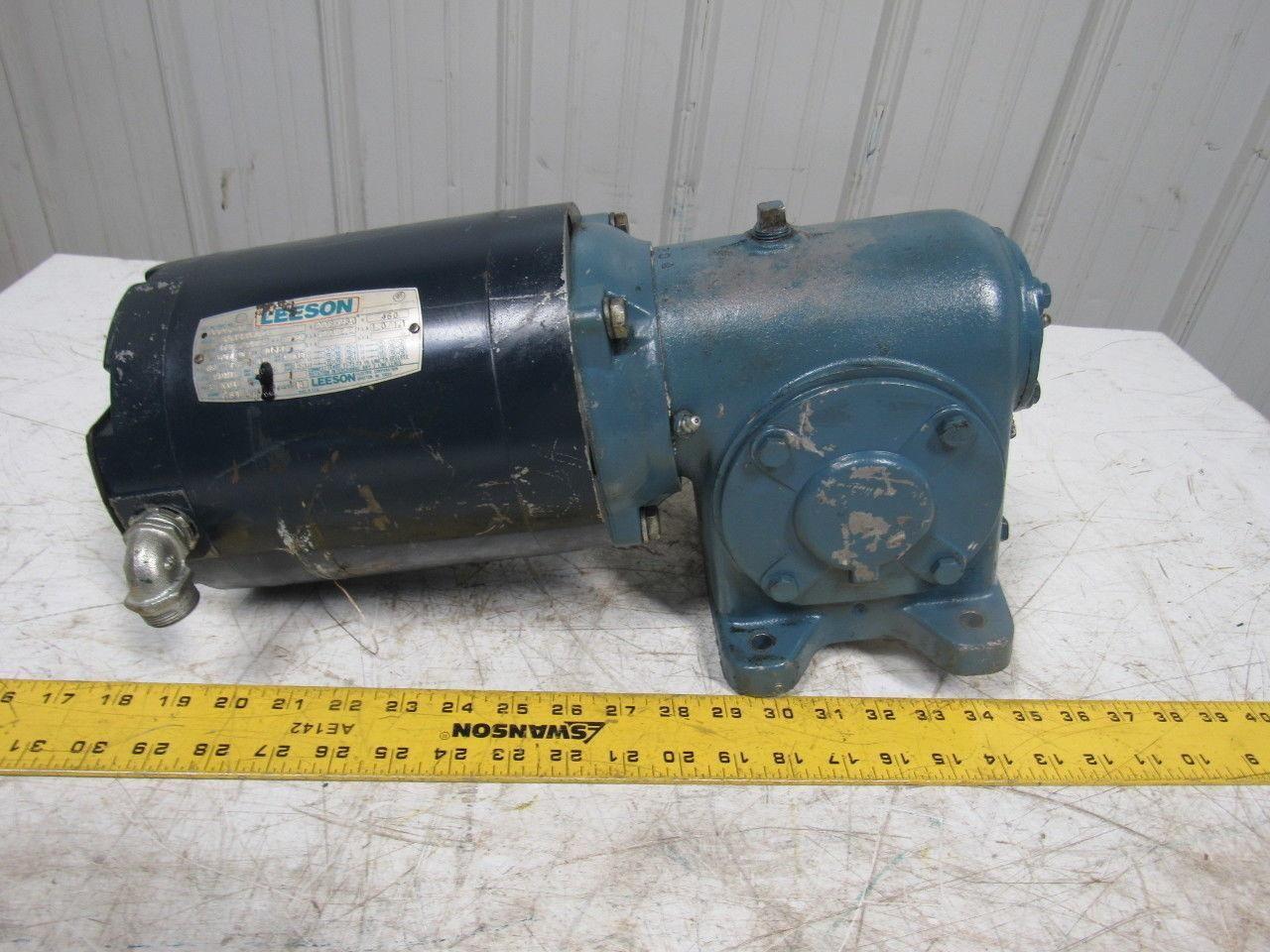 MORSE / LEESON 20GCT / C6T17NC2A 20:1 / 1/2HP Gearmotor 50/60Hz 3PH Cont. .99HP