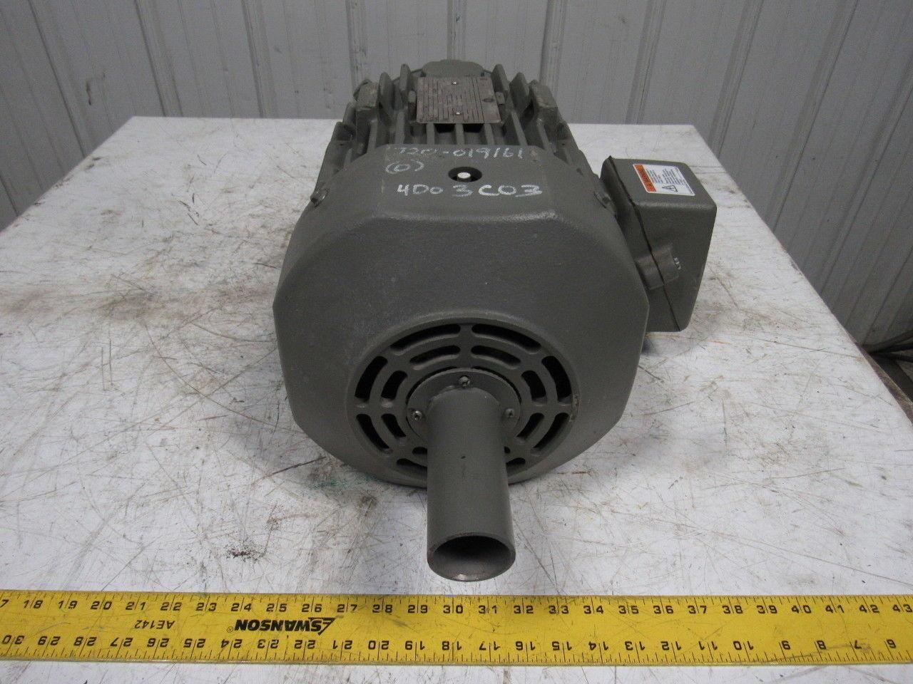 General Electric DBL Shaft 7.5 Hp Electric Motor 230/460V 213TZ Frame 1750RPM