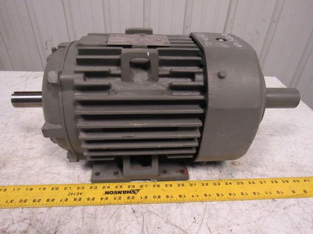 General Electric DBL Shaft 7.5 Hp Electric Motor 230/460V 213TZ Frame 1750RPM