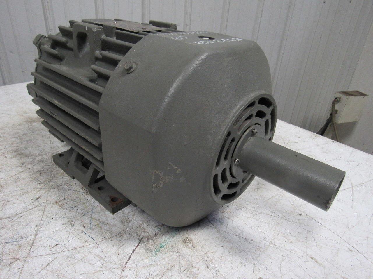 General Electric DBL Shaft 7.5 Hp Electric Motor 230/460V 213TZ Frame 1750RPM