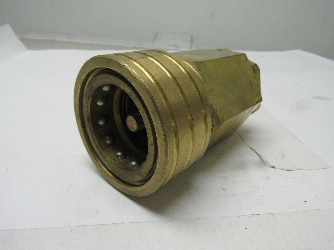 Parker BH12-60W Brass Quick Coupling 1-1/2" Body 1-1/4"NPT Female Thread