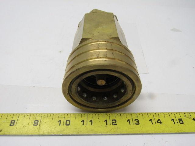 Parker BH12-60W Brass Quick Coupling 1-1/2" Body 1-1/4"NPT Female Thread