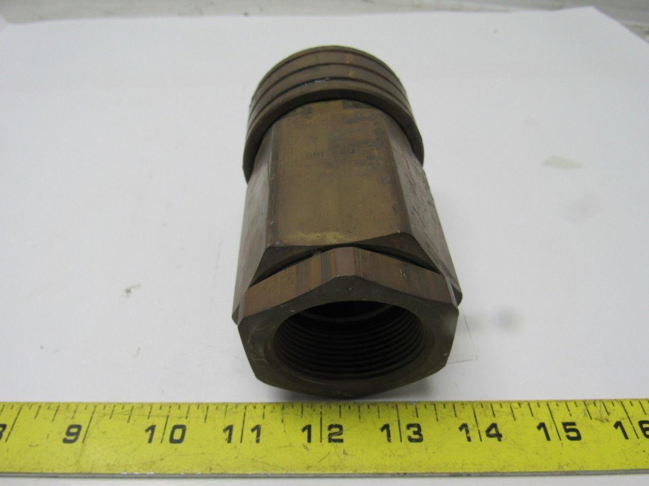 Parker BH12-60 Brass Quick Coupling 1-1/2" Body 1-1/4"NPT Female Thread