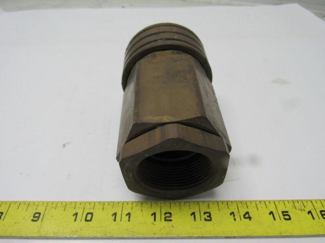 Parker BH12-60 Brass Quick Coupling 1-1/2" Body 1-1/4"NPT Female Thread