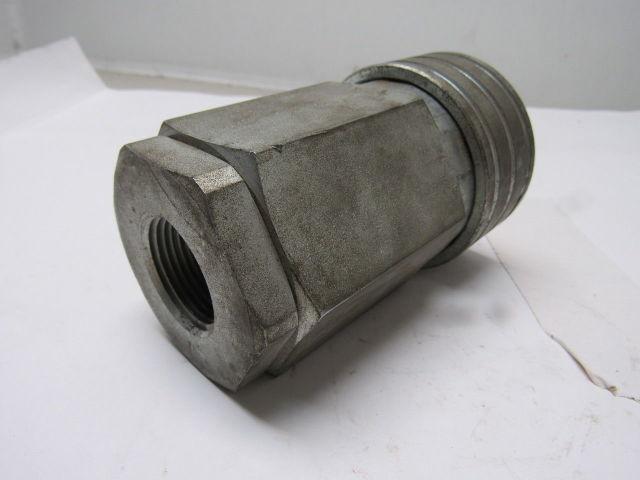 Parker H12-62 Steel 1-1/2" Body Poppet Valve Shut off 1"NPTF Quick Coupling